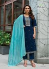 Fiza Vol 6 By Vaniska Roman Silk Kurti With Bottom Dupatta 